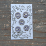 While Silver Beast Studio - Original Buttons 18mm Set of 5