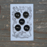 While Silver Beast Studio - Original Buttons 18mm Set of 5