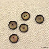 Black-bordered "Glowworm" Buttons