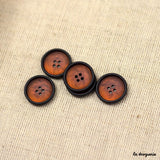 Black-bordered "Glowworm" Buttons