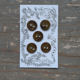 While Silver Beast Studio - Original Buttons 18mm Set of 5