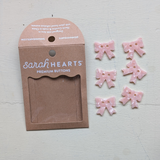 Pink Bow Button Sets