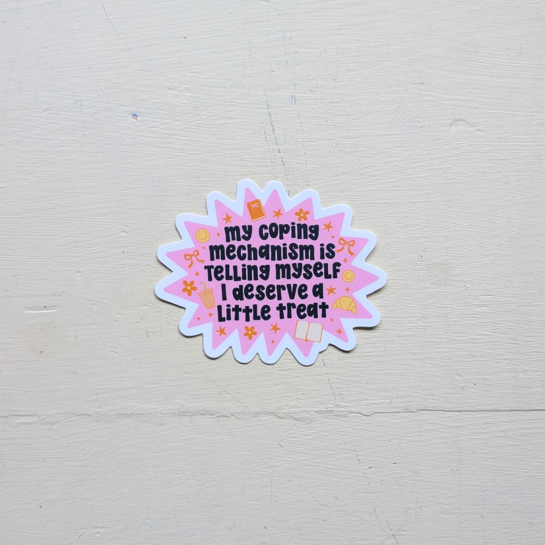 Coping Mechanism Sticker – Woven Art Yarn Shop