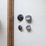 Pewter Flower Buttons