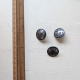 Pewter Flower Buttons