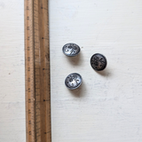 Pewter Flower Buttons