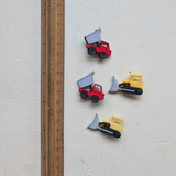 Molded Plastic Vehicle Buttons 30mm