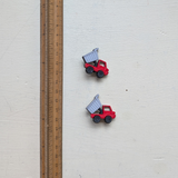 Molded Plastic Vehicle Buttons 30mm