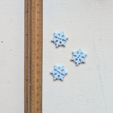 Plastic Snowflake Buttons