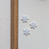 Plastic Snowflake Buttons