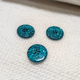 1" Glitter Resin Buttons