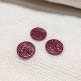 1" Glitter Resin Buttons
