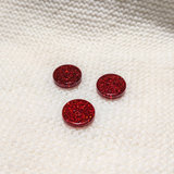 3/4" Glitter Resin Buttons