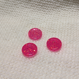 1/2" Glitter Resin Buttons