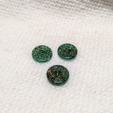 1/2" Glitter Resin Buttons