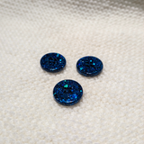 3/4" Glitter Resin Buttons