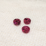 1/2" Glitter Resin Buttons