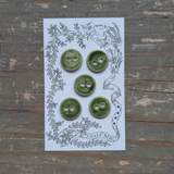 While Silver Beast Studio - Original Buttons 18mm Set of 5