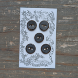 While Silver Beast Studio - Original Buttons 18mm Set of 5