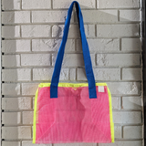 Mesh Contrast Tote Bag