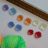 Papeete Flower Plastic Buttons
