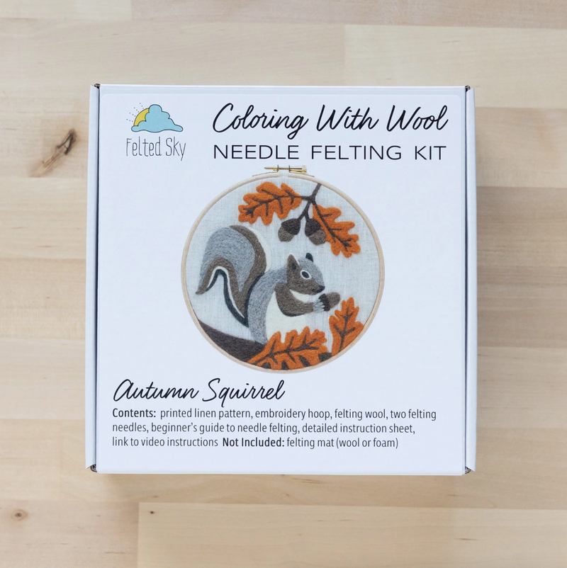 Autumn Squirrel Felting Kit