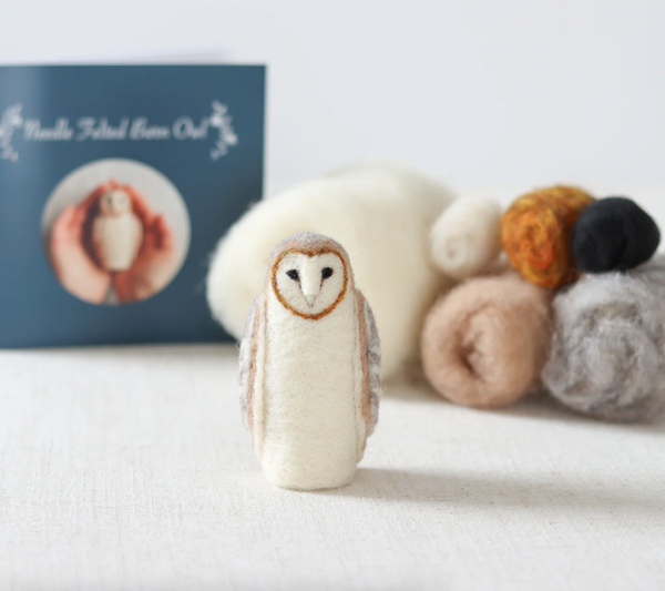 Barn Owl Needle Felting Kit