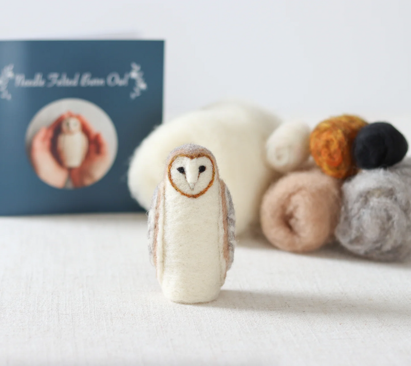 Barn Owl Needle Felting Kit