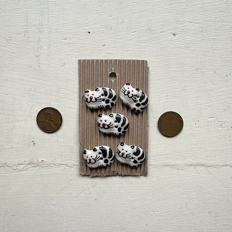 Black & White Cats Buttons