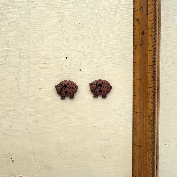 Brown Sheep Plastic Buttons
