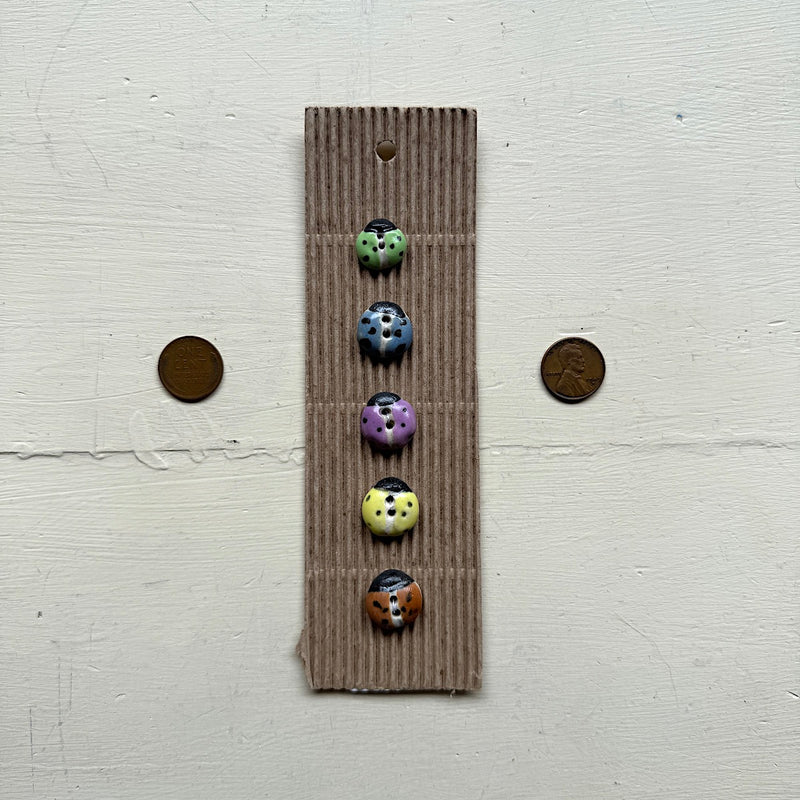 Colorful Ladybird Buttons