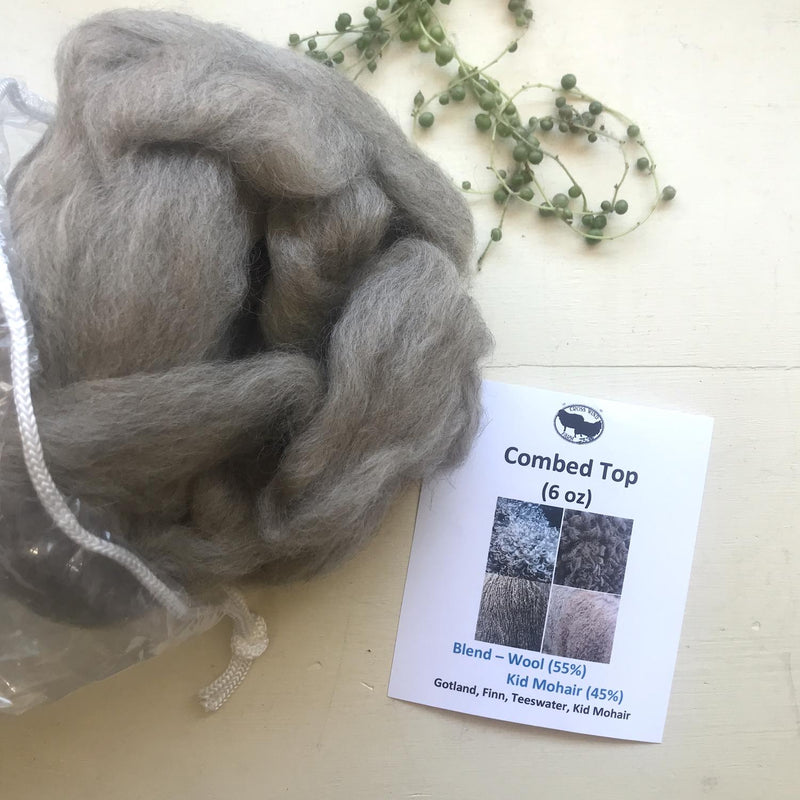 Combed Top (6oz)Wool/Kidmohair