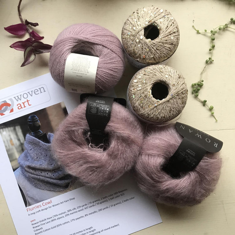 Flurries Cowl Kit – Woven Art Yarn Shop