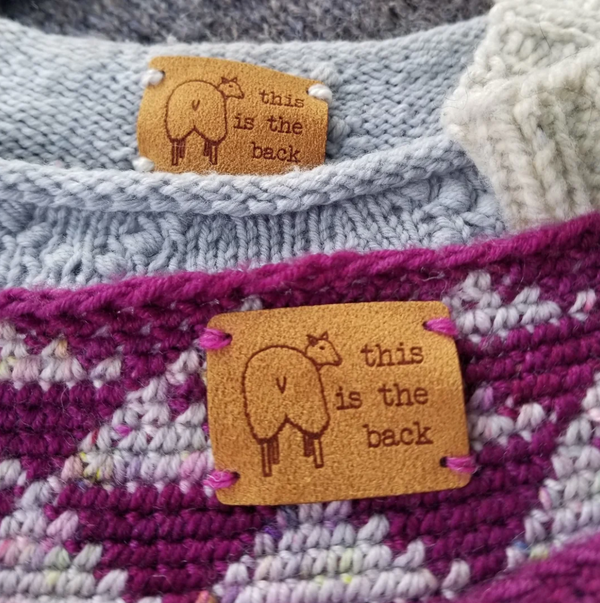Faux Suede Backside Tags