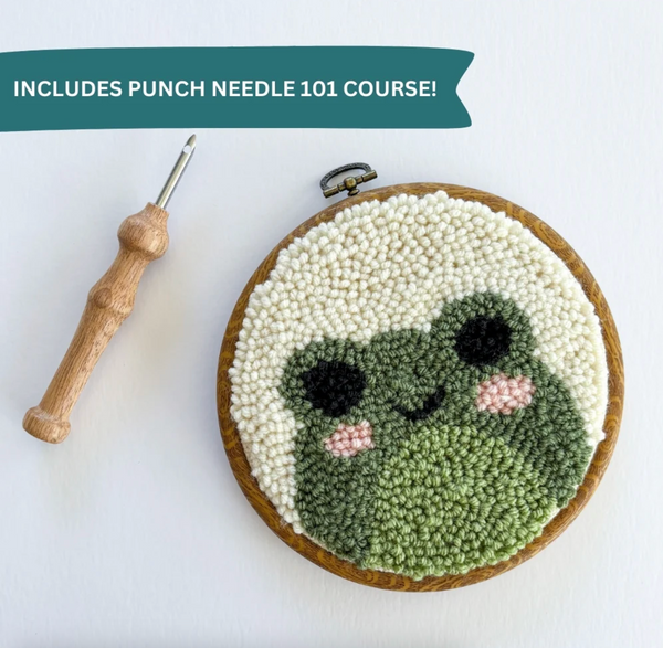 Frog Punch Needle Kit