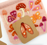 Moth & Mushroom Banner Needle Felting Kit