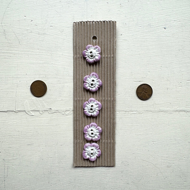 Pink Petal Buttons