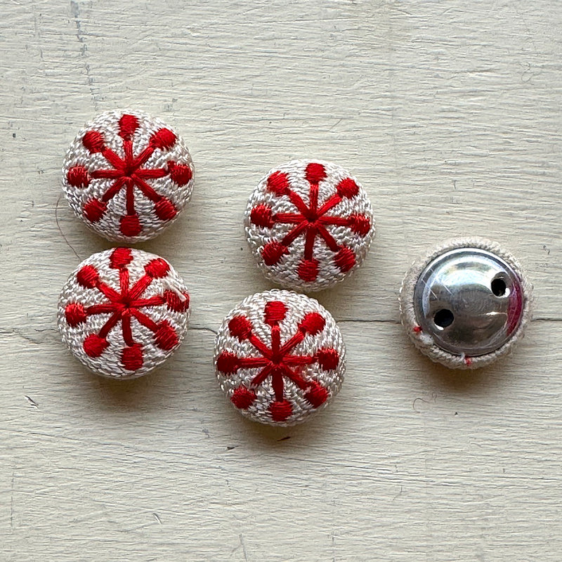 Red Burst Buttons