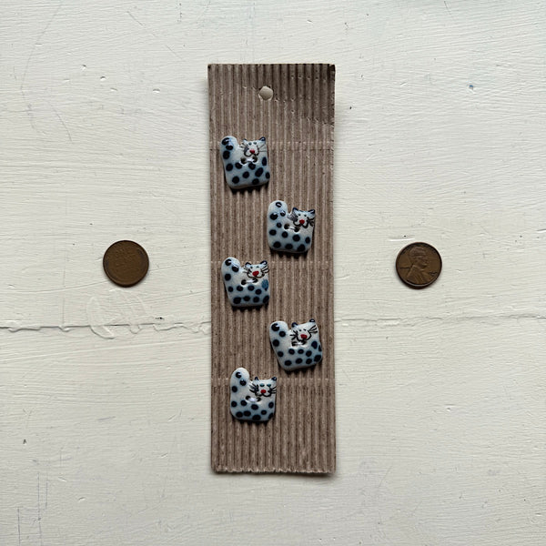 Spotty Cat Buttons