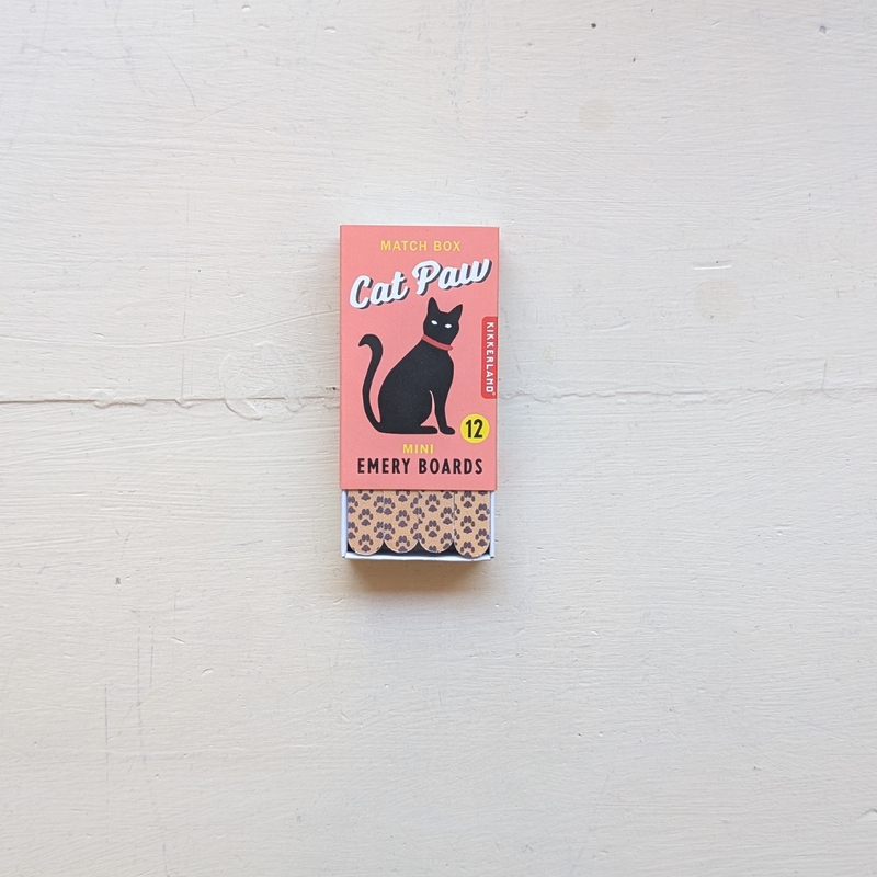 Matchbox of Cat Paw Emery Boards