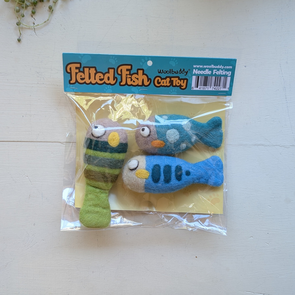 Felted Fish Cat Toys
