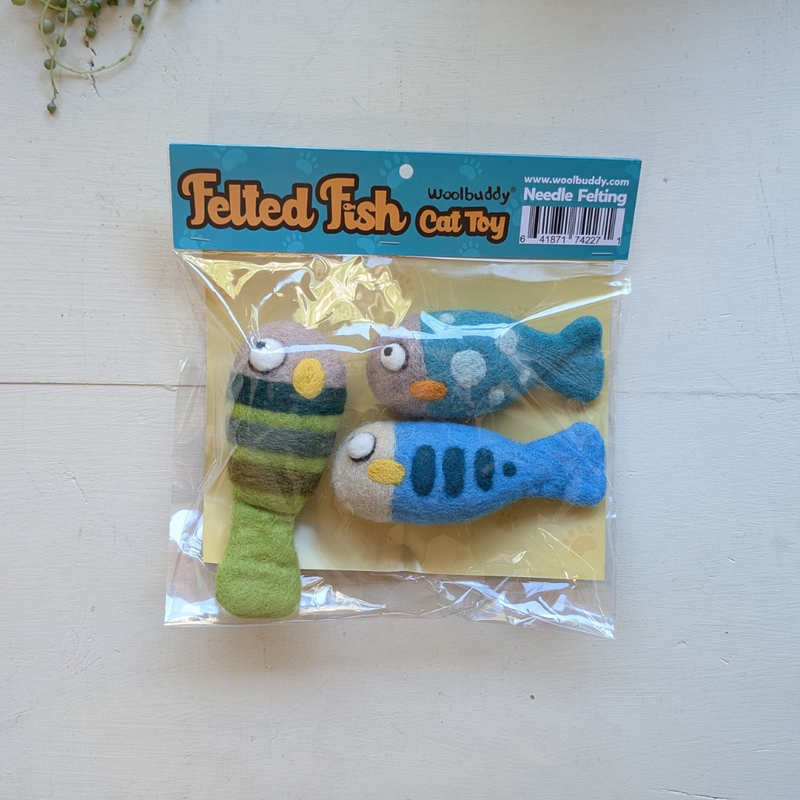 Felted Fish Cat Toys