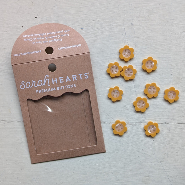 Yellow Daisy Button Sets