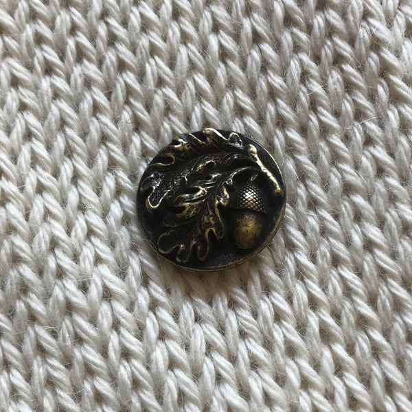 Brass Acorn & Leaves 20mm