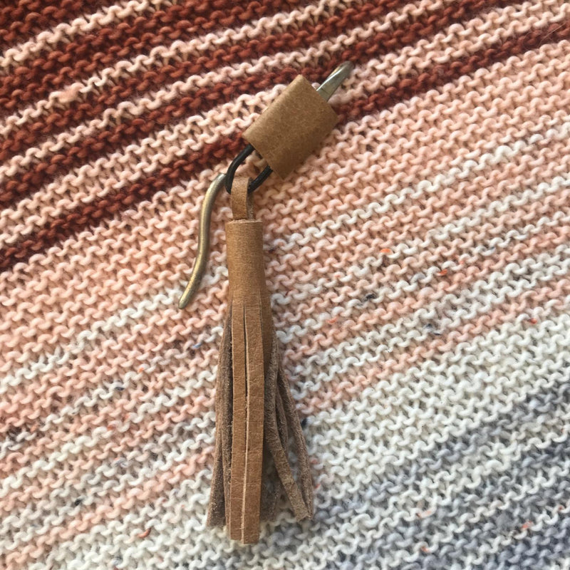 Leather Shawl Pin