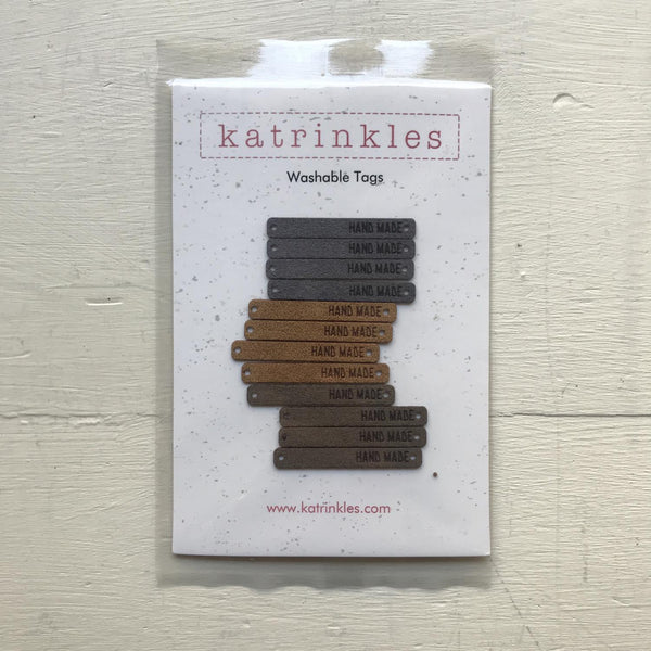 Faux Suede Handmade Tags