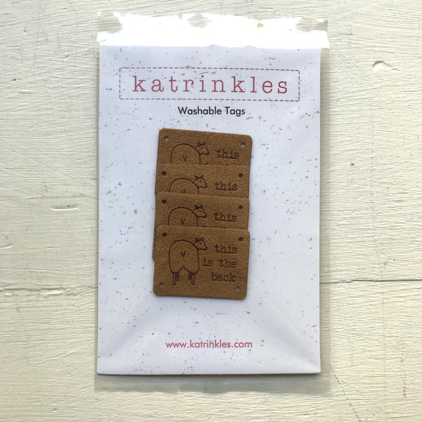 Faux Suede Backside Tags