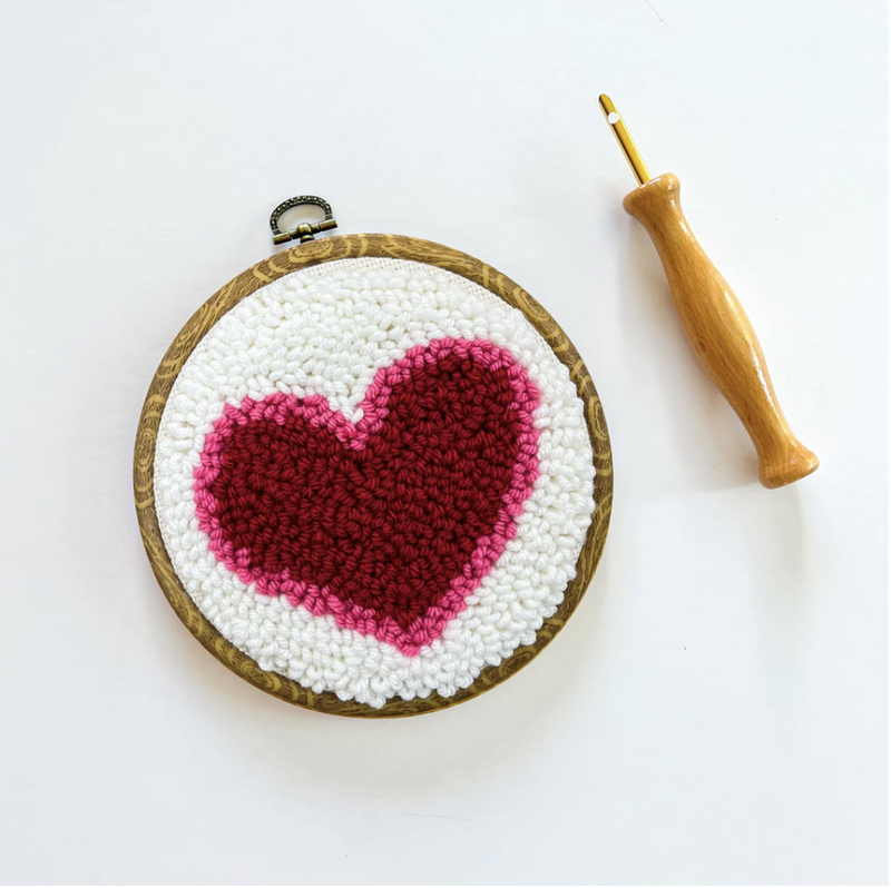 Heart Punch Needle Kit